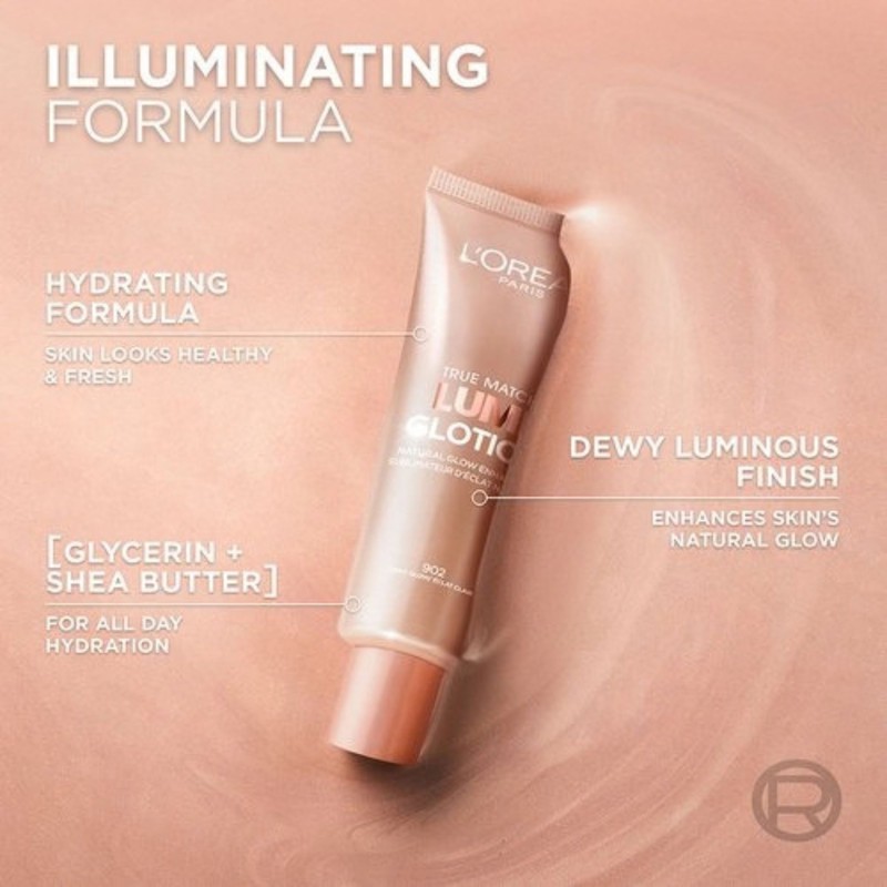 هایلایتر مایع صورت و بدن لورآل مدل Lumi Glotion رنگ Medium Glow شماره 903 تناژ برنزی براق حجم 40 میلی لیتر