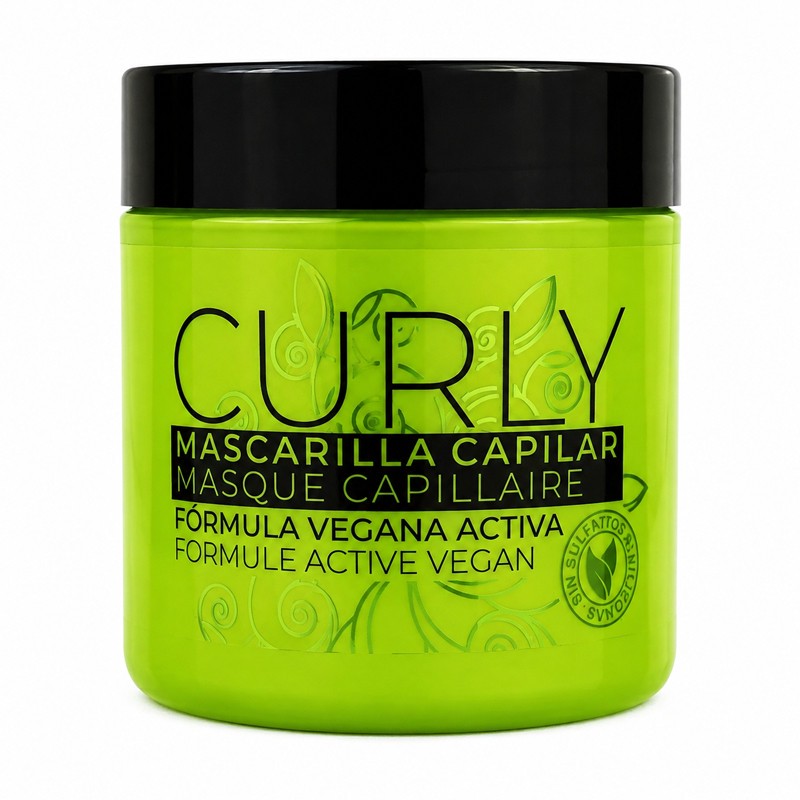 ماسک نرم کننده مو لاویک مدل CURLY مناسب برای موهای فر و سازگار با موهای خشک حجم 400 میلی لیتر