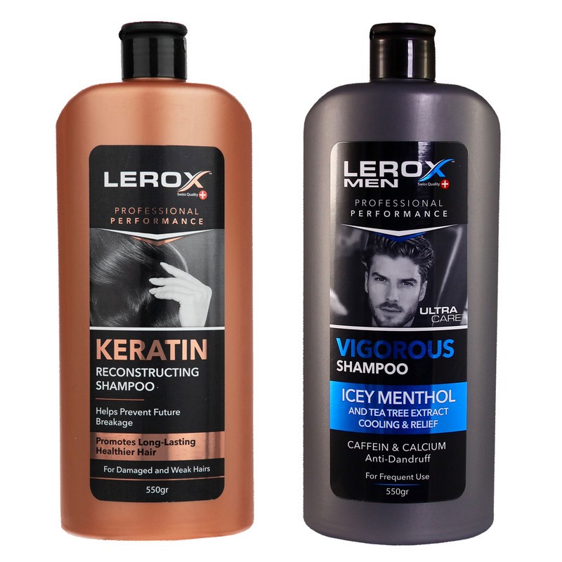 شامپو مو لروکس مدل کراتین حاوی کراتین هیدرولیز شده مناسب موهای شکننده و آسیب دیده، تقویتکننده و افزایش استحکام مو به ...
