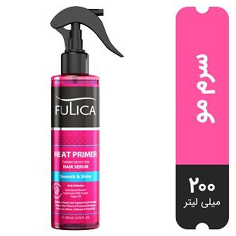 اسپری محافظ حرارتی مو فولیکا مدل Heat Primer حجم 200 میلی لیتر