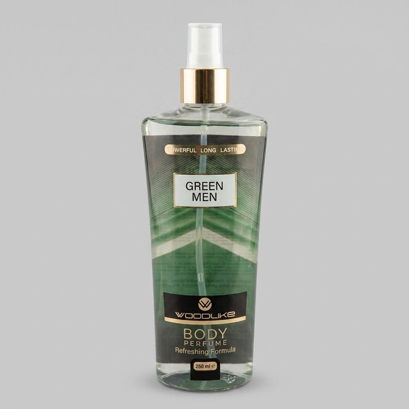 بادی اسپلش مردانه وودلایک مدل GREEN MAN حجم 250 میلی لیتر
