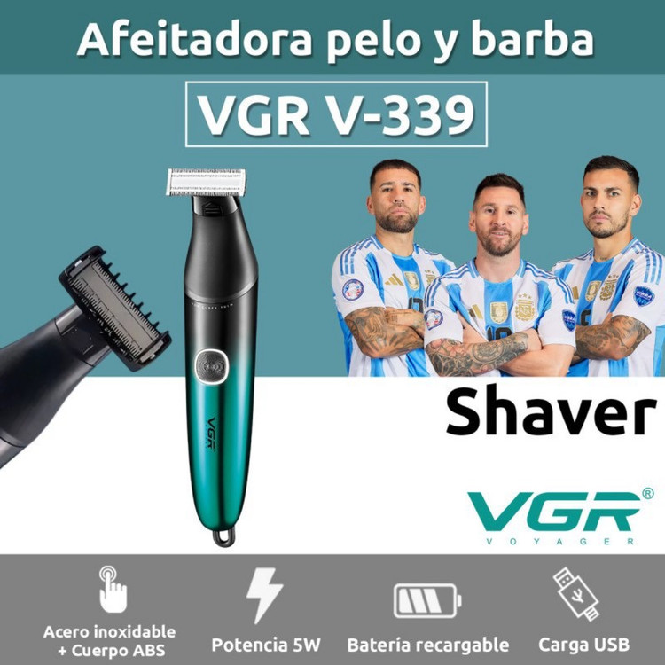 ماشین اصلاح موی بدن و صورت وی جی ار مدل v-339