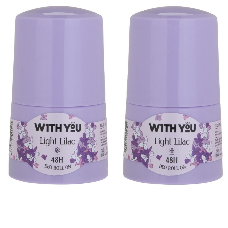 رول ضد تعریق زنانه ویت یو مدل LIGHT LILAC حجم 50 میلی لیتر مجموعه دو عددی