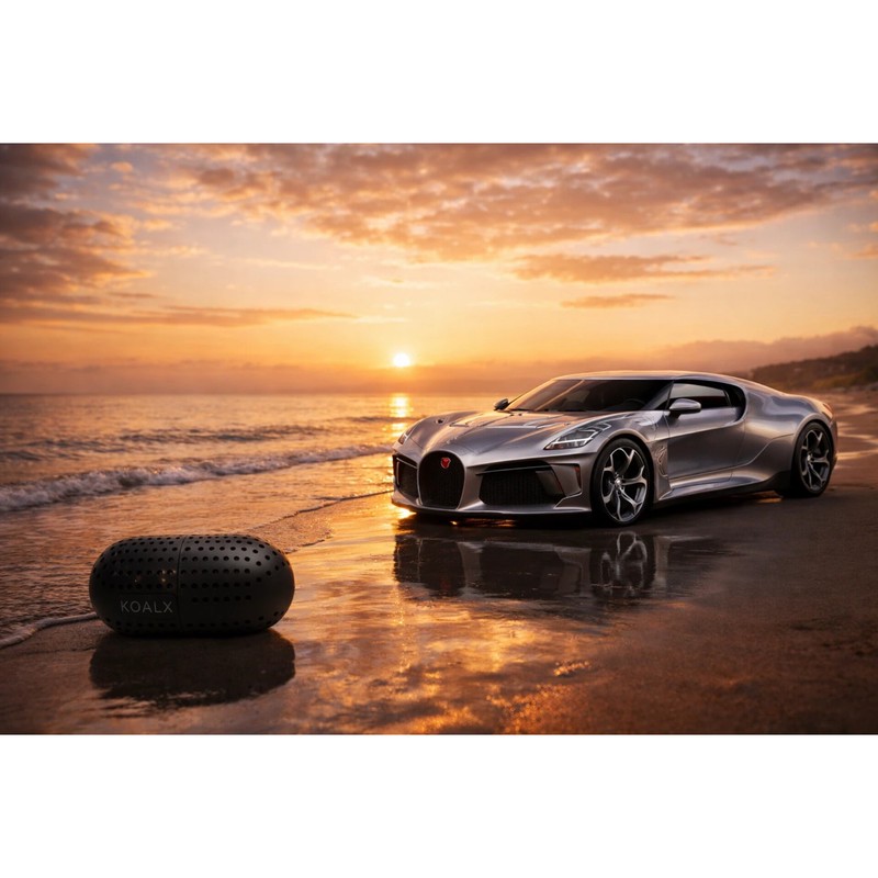 بوگیر و خوشبوکننده خودرو کوال ایکس مدل CAR QUAD ECOSYSTEM رایحه تروپیکال میوه های استوایی حجم 600 میلی لیتر بسته 4 عددی