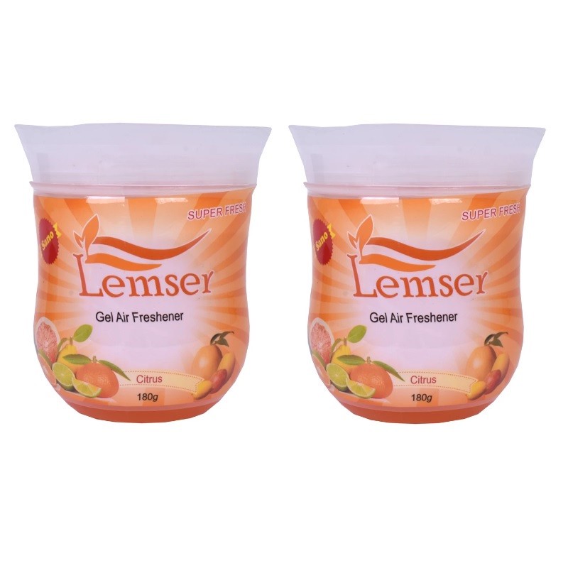 ژل خوشبو کننده هوا لمسر مدل citrus وزن 180 گرم بسته 2 عددی