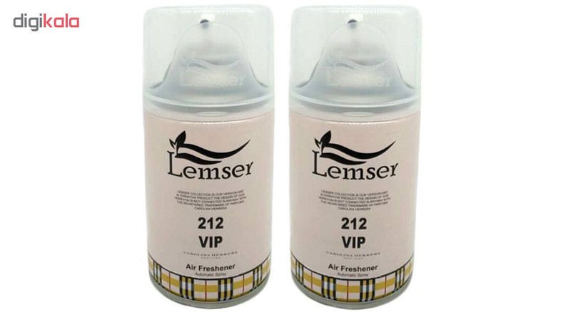 اسپری خوشبوکننده هوا لمسر مدل 212VIP حجم 250 میلی لیتر مجموعه 2 عددی