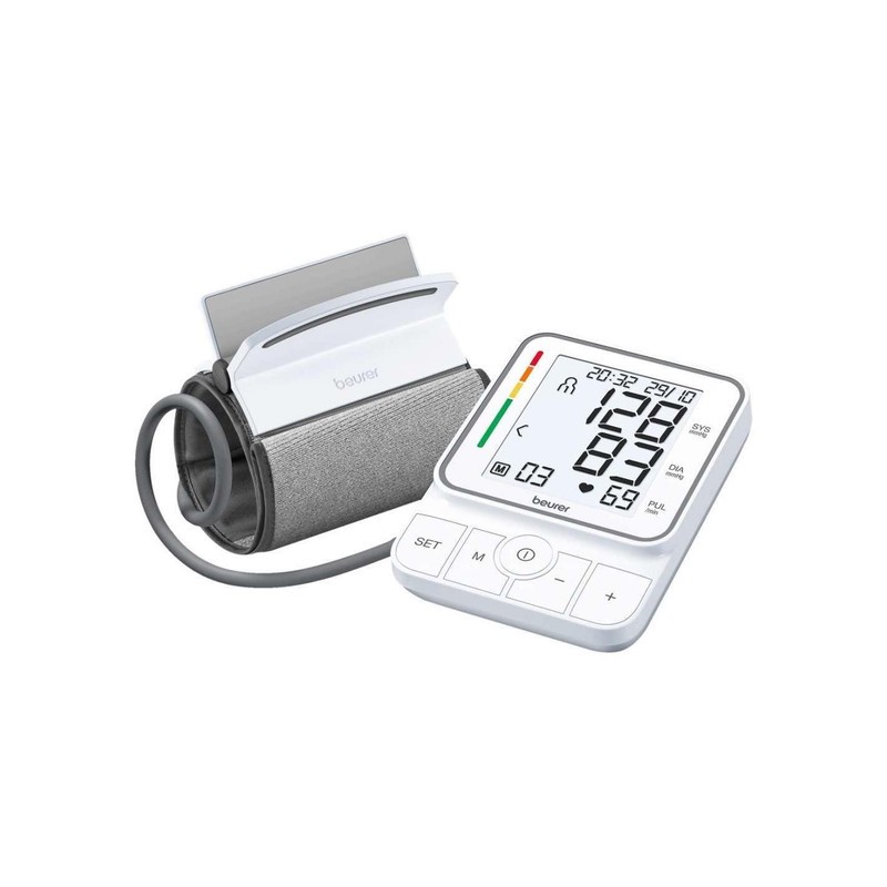 فشارسنج بازویی دیجیتال بیورر مدل BM51 با کاف ابتکاری easyClip، حافظه 100 رکورد برای 2 کاربر، نمایش میانگین نتایج، تشخ...