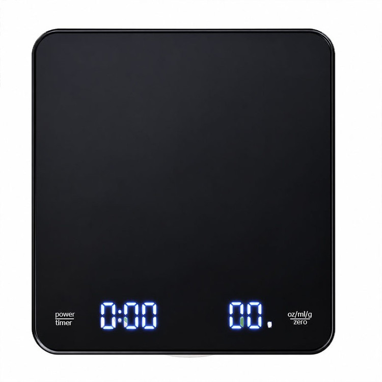 ترازو آشپزخانه دیجیتال مدل تایمردار coffee scale حداکثر ظرفیت قابل اندازهگیری 3 کیلوگرم با دقت اندازهگیری 0.1 گرم