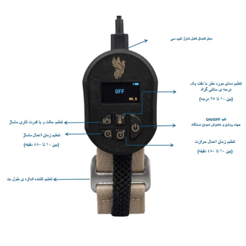 ماساژور برقی حرارتی زانو ریلکس مدل S_KNEE
