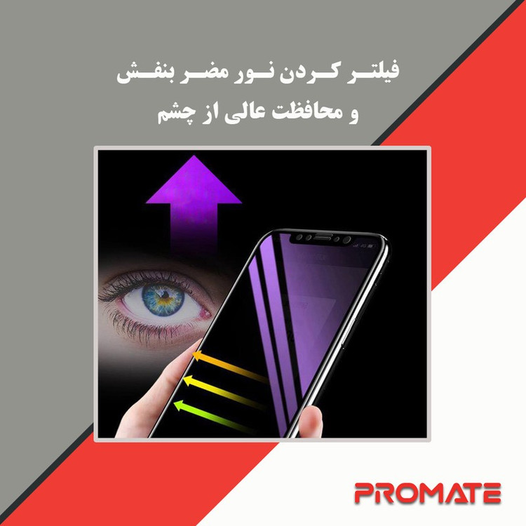 محافظ صفحه نمایش ضد اشعه بنفش پرومیت مدل Eye Care مناسب برای گوشی موبایل اچ ام دی Pulse Plus