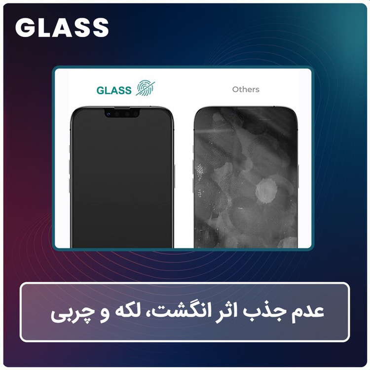 محافظ صفحه نمایش مات ضد اشعه آبی گلس مدل Resistant مناسب برای گوشی موبایل اچ ام دی Pulse Plus