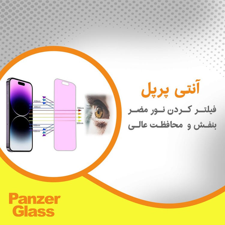 محافظ صفحه نمایش فیلتر بنفش پنزر گلس مدل Eye Care مناسب برای گوشی موبایل اچ ام دی Pulse Plus