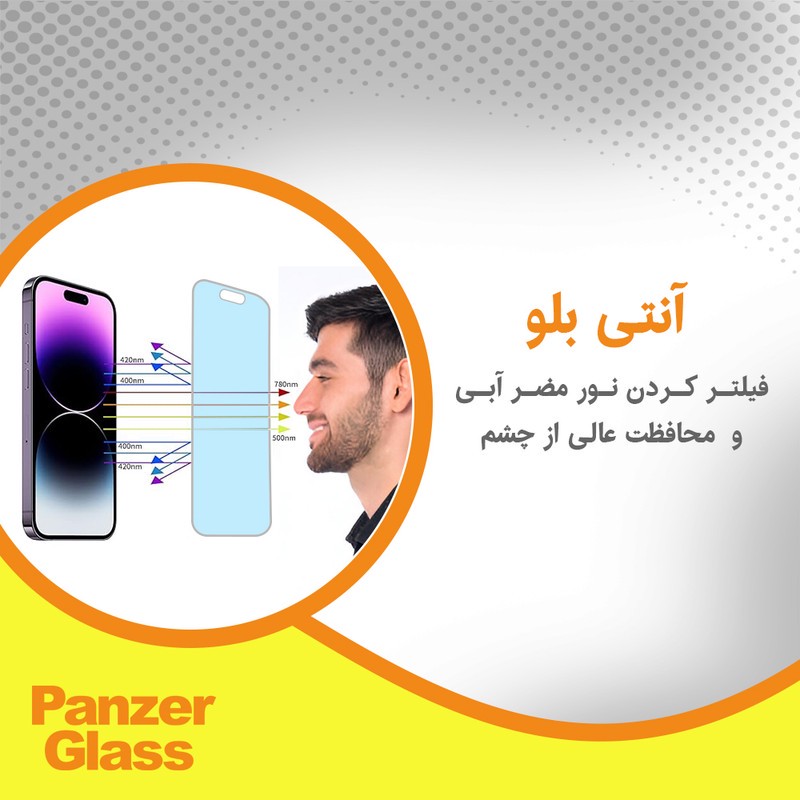 محافظ صفحه نمایش آنتی بلو پنزر گلس مدل Eye Care مناسب برای گوشی موبایل اچ ام دی Pulse Plus