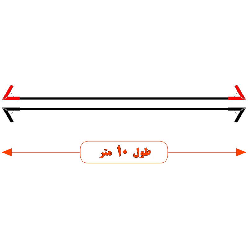 کابل اتصال باتری به باتری موتورسیکلت مدل Fire 1100A-10m مجموعه دو عددی
