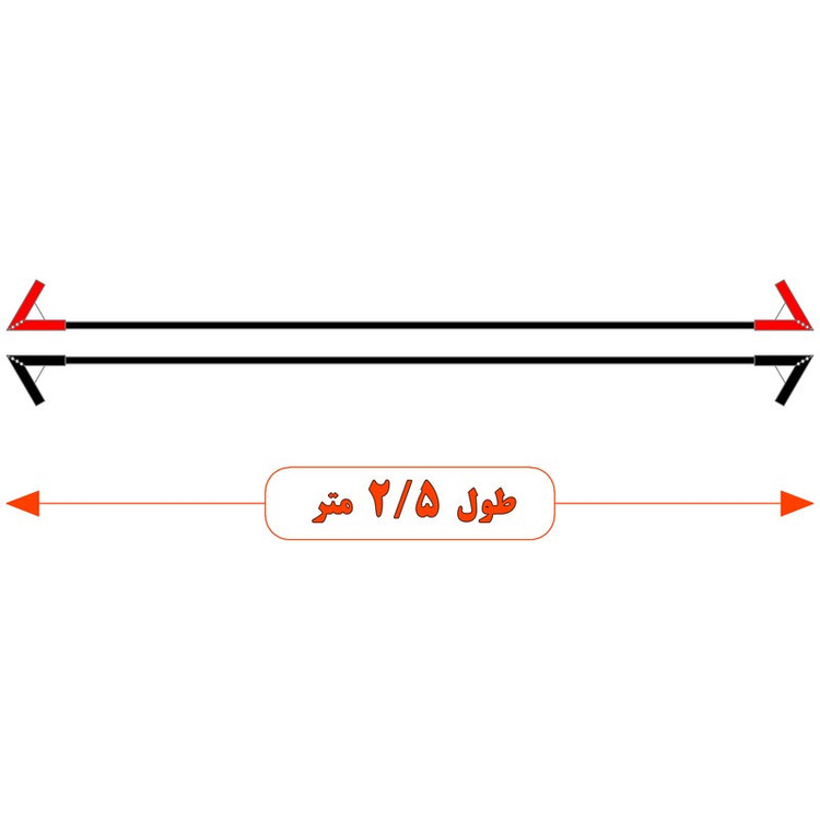 کابل اتصال باتری به باتری موتورسیکلت مدل Cross 1100A-2.5m مجموعه دو عددی