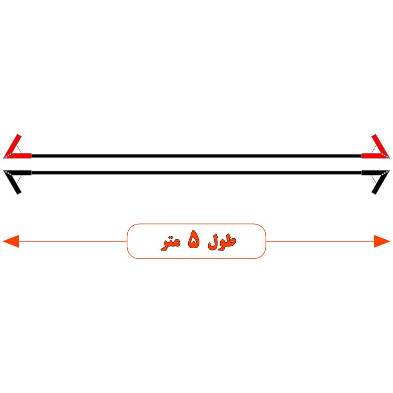 کابل اتصال باتری به باتری موتورسیکلت مدل Fire 1100A-5m مجموعه دو عددی