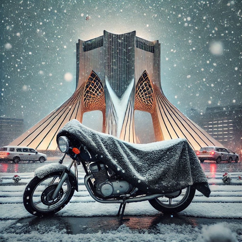 چادر موتور سیکلت رویال اسپرت مدل ضدآب مناسب برای QJ Motor SRV 250V
