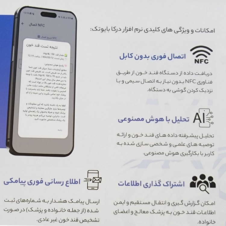دستگاه تست قند خون درکا مدل 00171