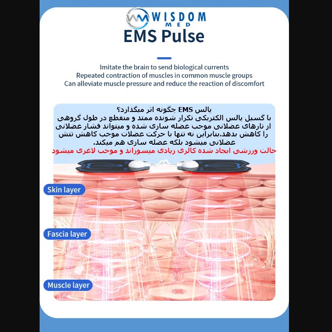 ماساژور دست و پا ویزدام مد مدل EMS ARM/LEG