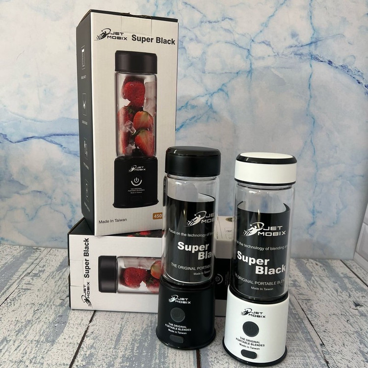 شیکر شارژی جت موبیکس مدل SuperBlack گنجایش 0.45 لیتر