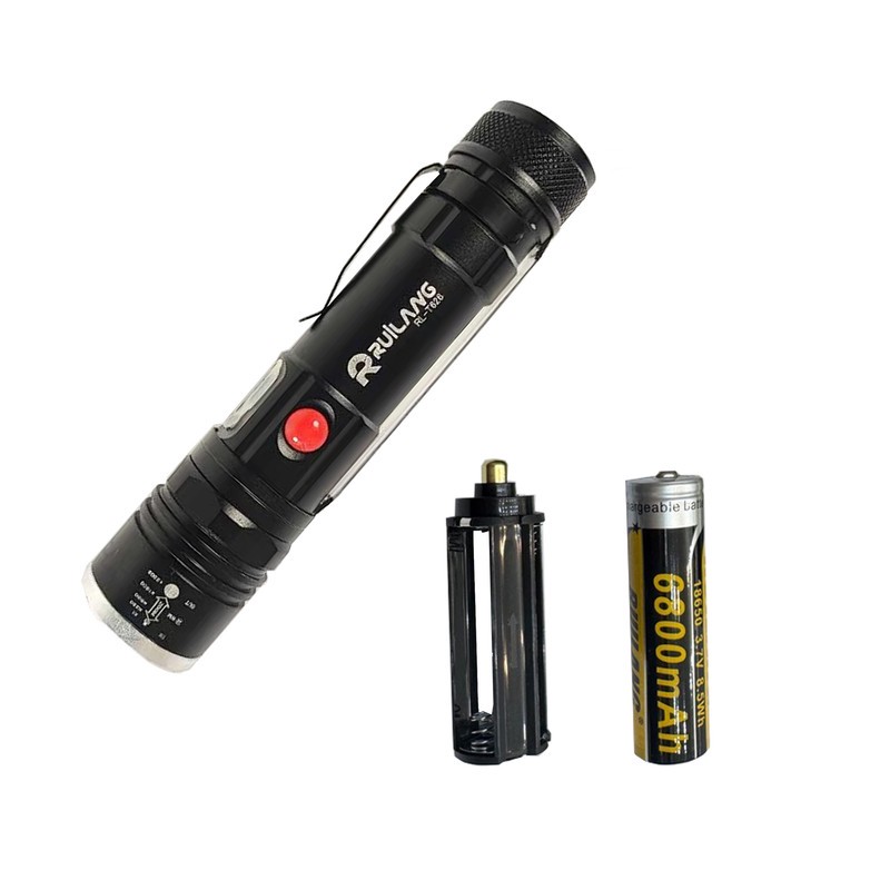چراغ قوه دستی روی لانگ مدل شارژی و باطری خور RL-T626 با نور مهتابی