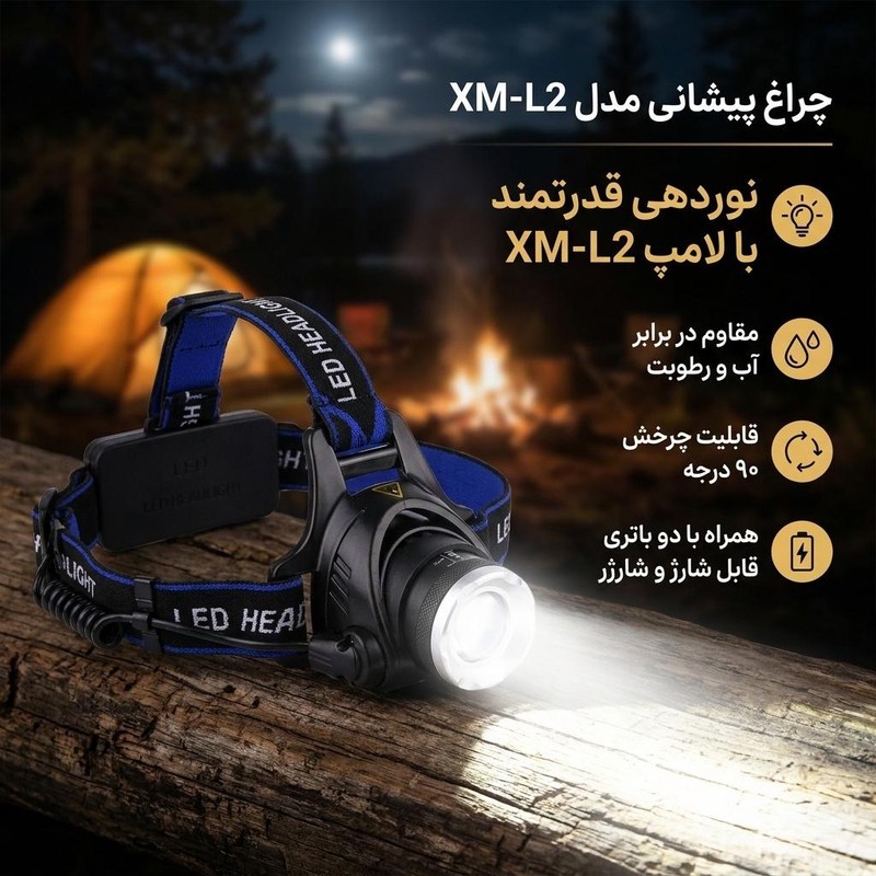 چراغ پیشانی مدل XM-L2