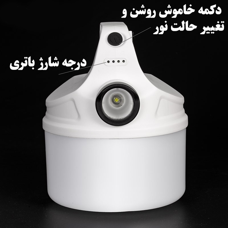 نورافکن دستی مدل PT-7766 با نور مهتابی