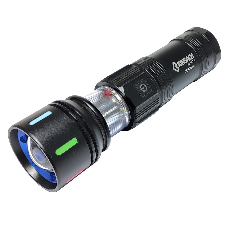 چراغ قوه دستی کینساچ مدل KS-902-4 رنگ نور چند رنگ