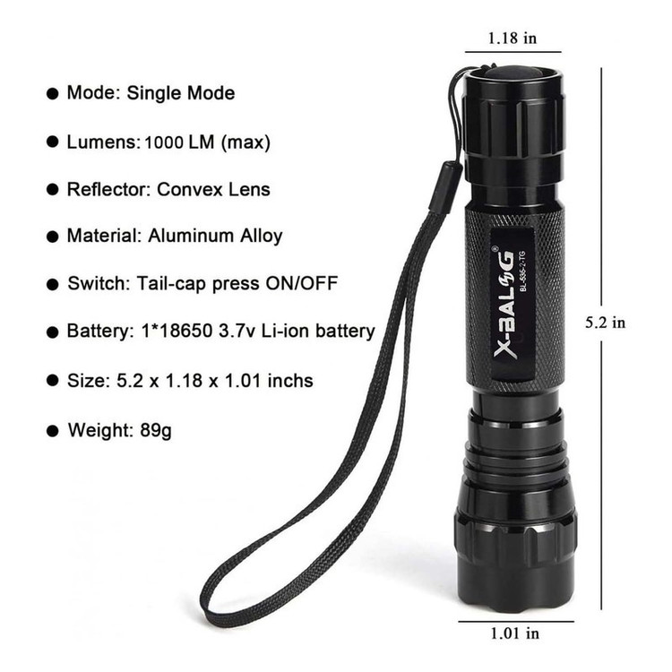 چراغ قوه دستی ایکس-بالوگ مدل X-Bal کد 2168 با نور مهتابی