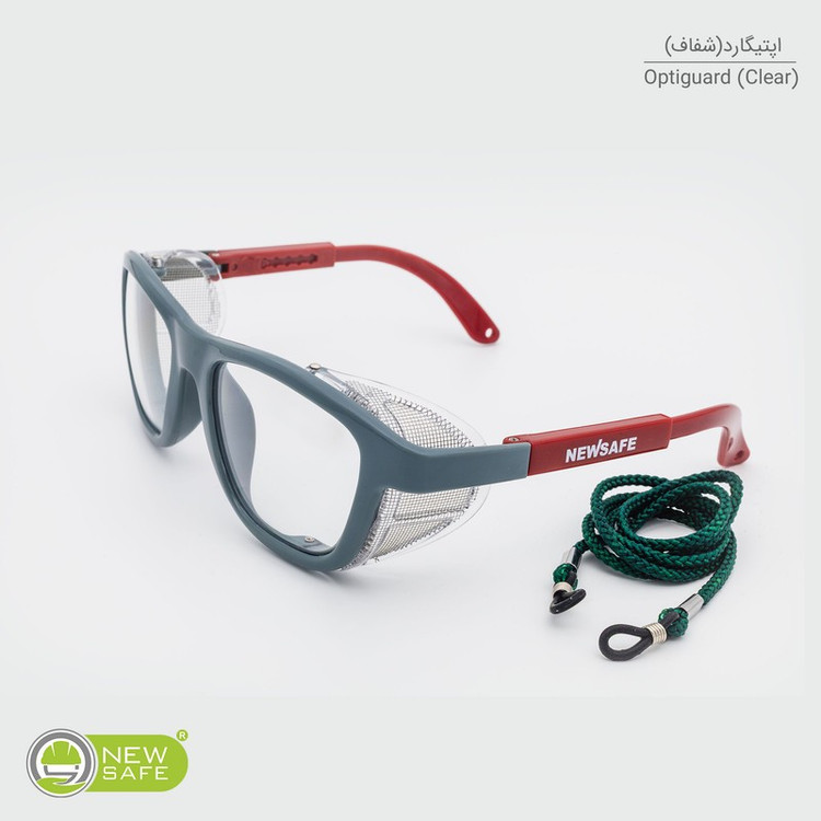 عینک ایمنی نیوسیف مدل ضدبخار و ضدخش کد OptiGuard