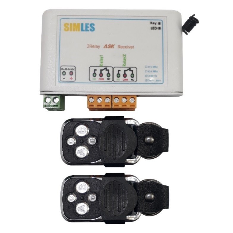 ریموت و گیرنده دو کانال سیملس مدل PN1460