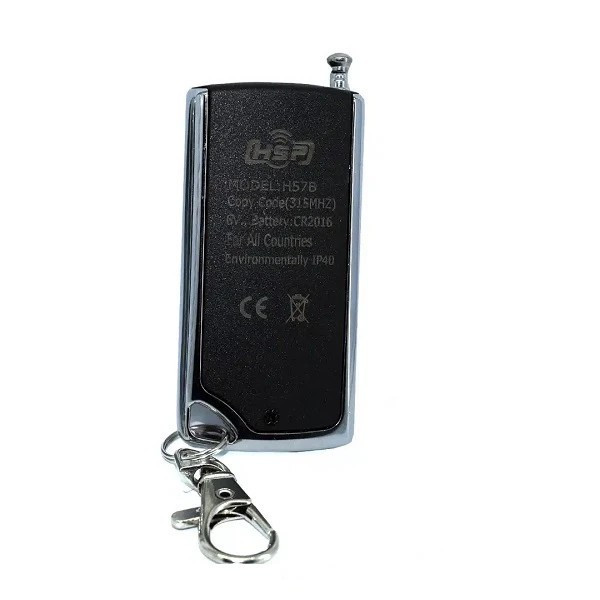 ریموت کنترل درب و دزدگیر خودرو اچ اس پی مدل H57B کد 315MHz