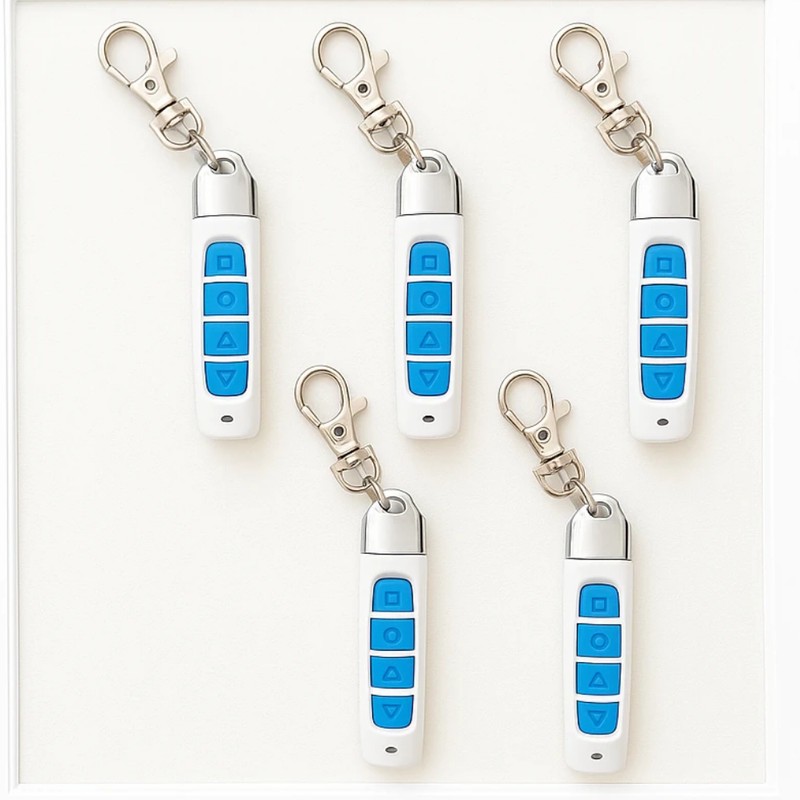 ریموت بلوتوثی دربازکن مدل pencil-white کد۴۳۳ مگاهرتز بسته 5 عددی