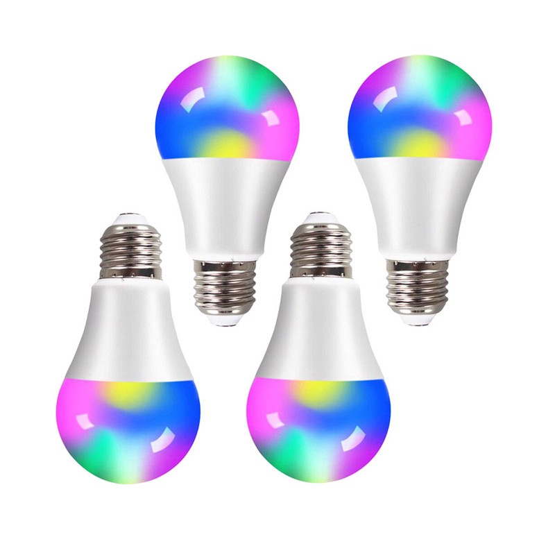لامپ ال ای دی 5 وات پارس افق اروند مدل حبابی RGB پایه E27 بسته 4 عددی