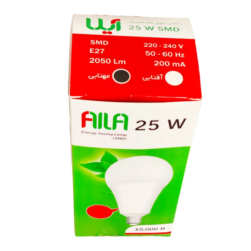 لامپ 25 وات آیلا مدل SMD پایه E27 بسته 3 عددی