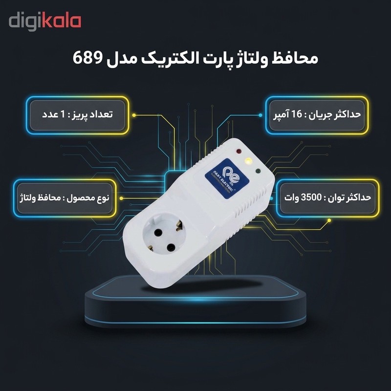 محافظ کولر گازی و یخچال و لباسشویی پارت الکتریک کد 689