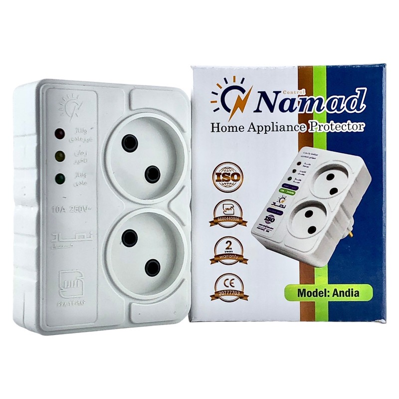 محافظ ولتاژ یخچال و فریزر نماد کنترل مدل دیواری Andia