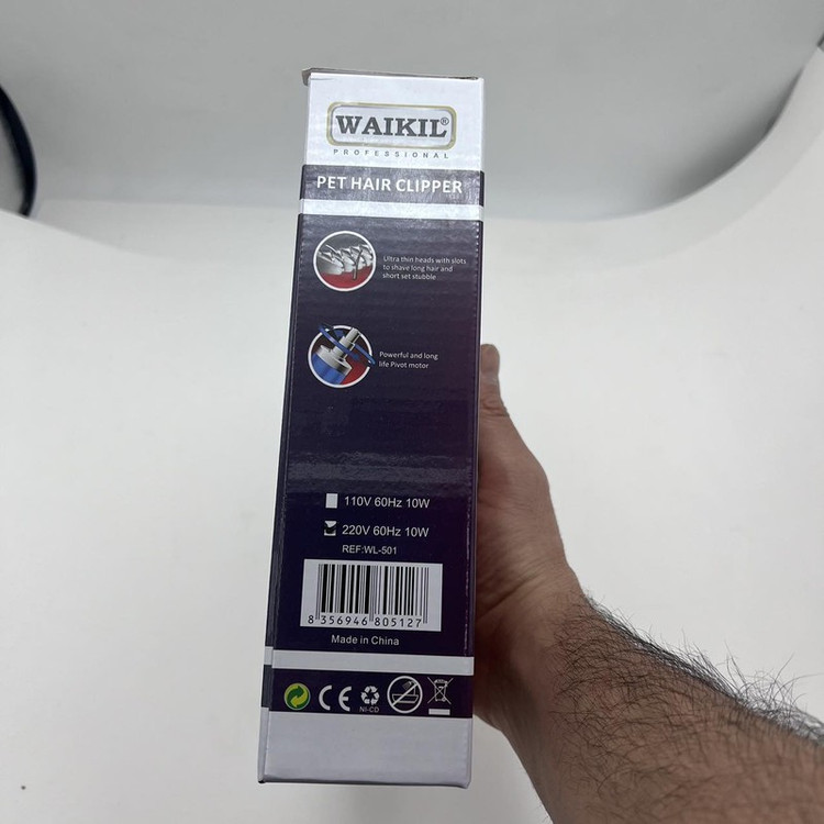 ست ماشین اصلاح و قیچی مو حیوانات خانگی وایکیل مدل WL-501 ۴ عددی