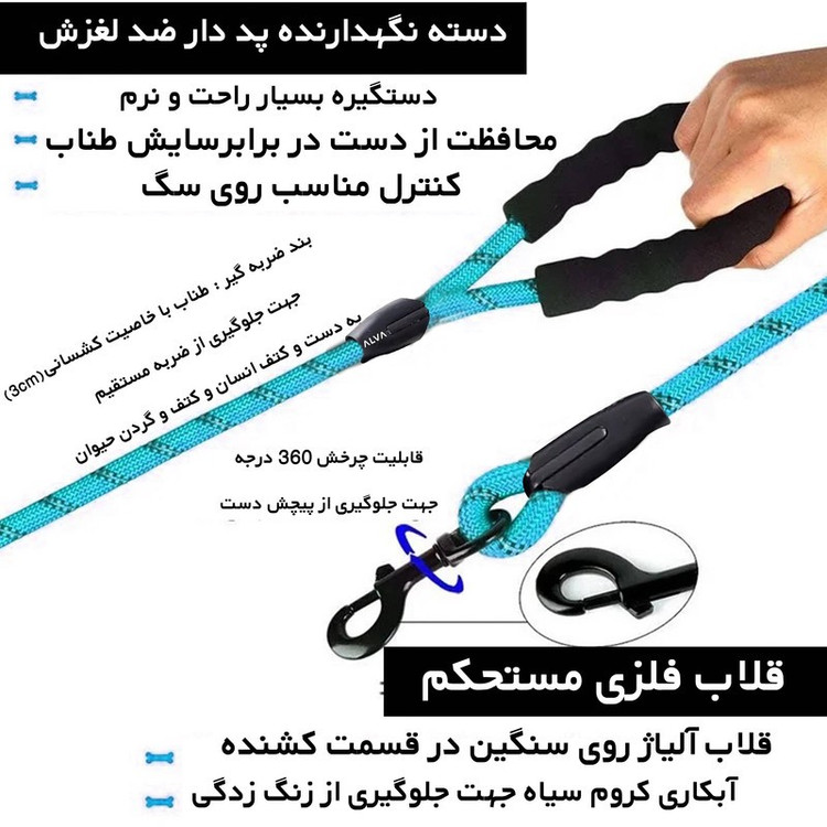بند قلاده آلوا مدل ZR0343 BL