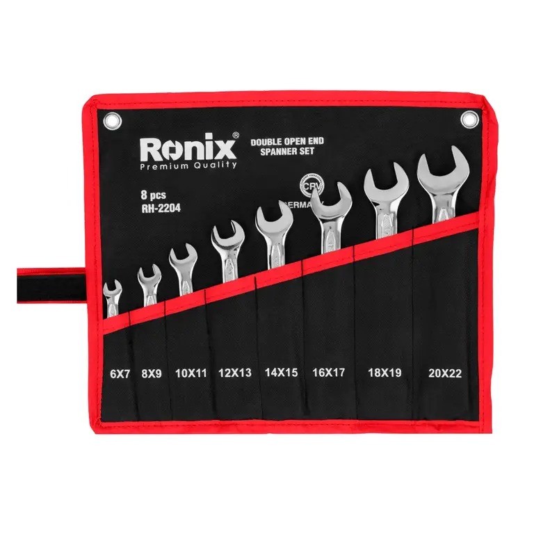 آچار دو سر تخت رونیکس مدل RH-2204 مجموعه 8 عددی