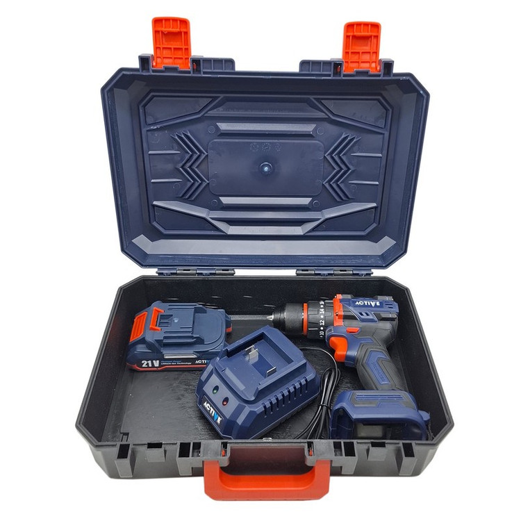دریل چکشی شارژی صنعتی براشلس 10میلی متری 21 ولت اکتیو مدل AC_7821CH