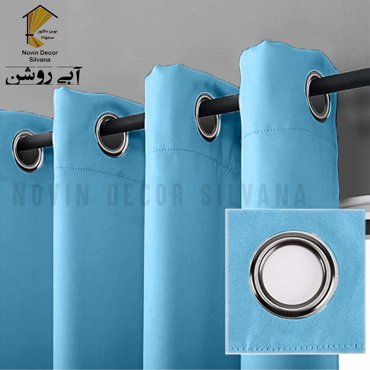 پرده نوین دکور سیلوانا مدل کتان کد 230 1 سایز 230 140 سانتی متر
