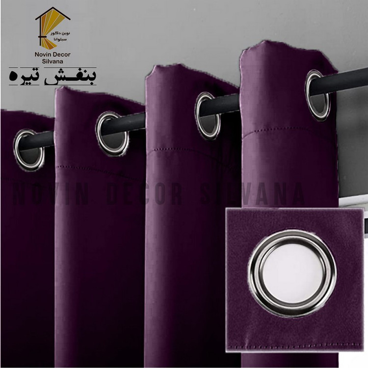 پرده نوین دکور سیلوانا مدل کتان کد 230 1 سایز 230 140 سانتی متر