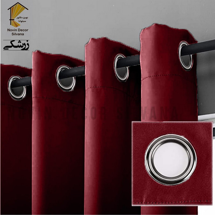 پرده نوین دکور سیلوانا مدل کتان کد 230 1 سایز 230 140 سانتی متر