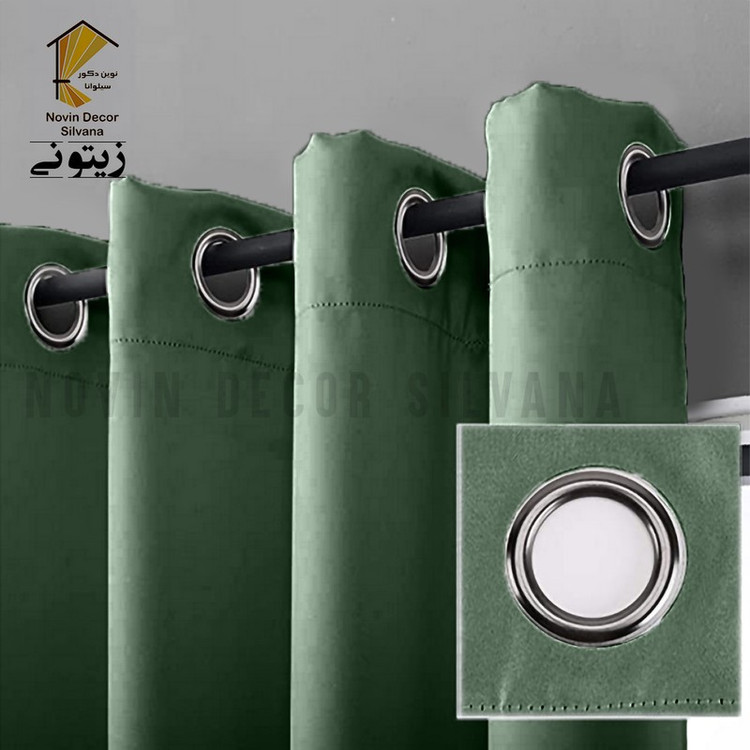 پرده نوین دکور سیلوانا مدل کتان کد 230 1 سایز 230 140 سانتی متر
