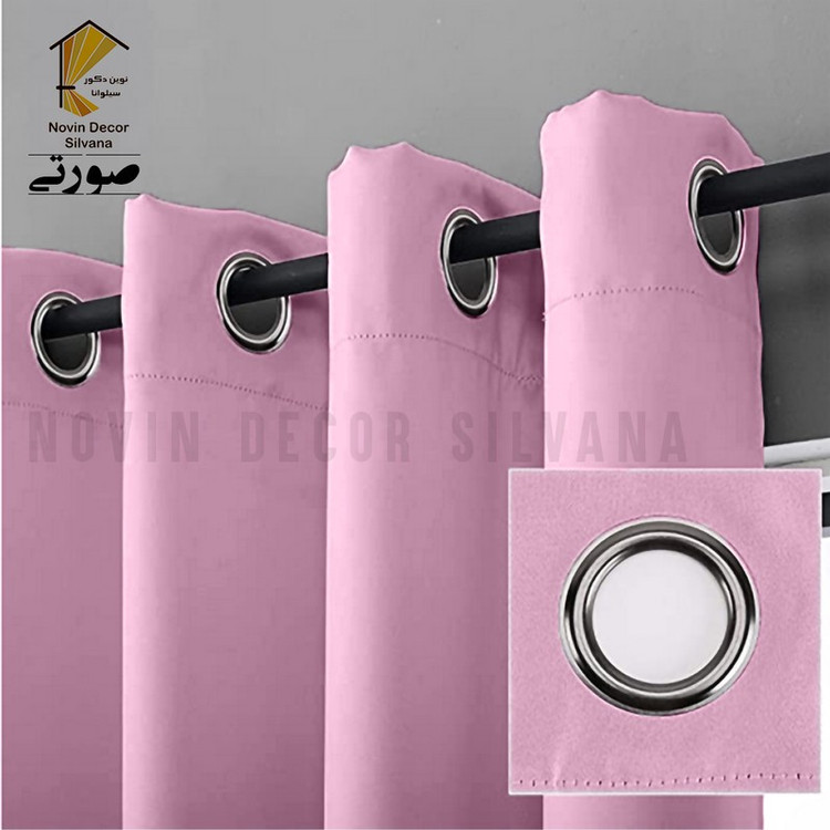 پرده نوین دکور سیلوانا مدل کتان کد 230 1 سایز 230 140 سانتی متر