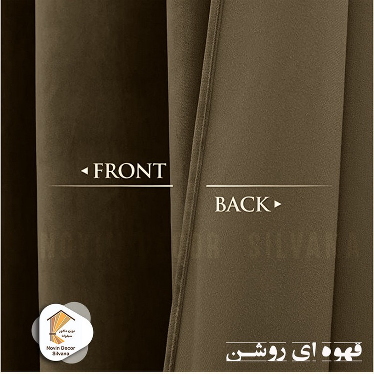 پرده نوین دکور سیلوانا مدل مخمل کالیفرنیا 28 سایز 280x140 سانتیمتر