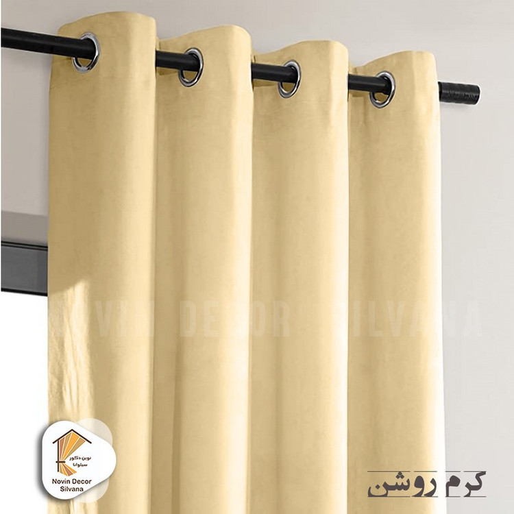 پرده نوین دکور سیلوانا مدل مخمل کالیفرنیا 28 سایز 280x140 سانتیمتر