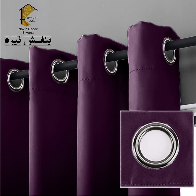 پرده نوین دکور سیلوانا مدل کتان NY31 سایز 280x140 سانتیمتر