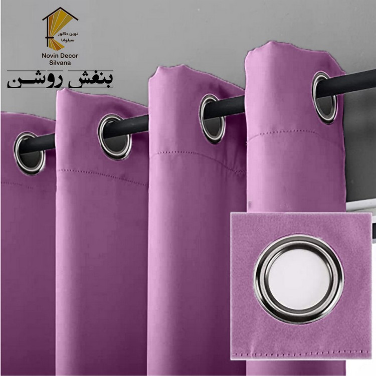 پرده نوین دکور سیلوانا مدل کتان NY31 سایز 280x140 سانتیمتر